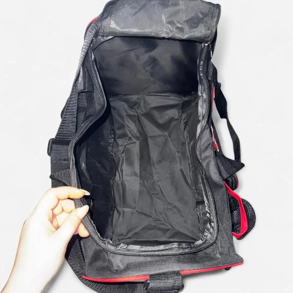 Sports Illustrated Gym Bag / Small Duffle Bag in Red and Black
